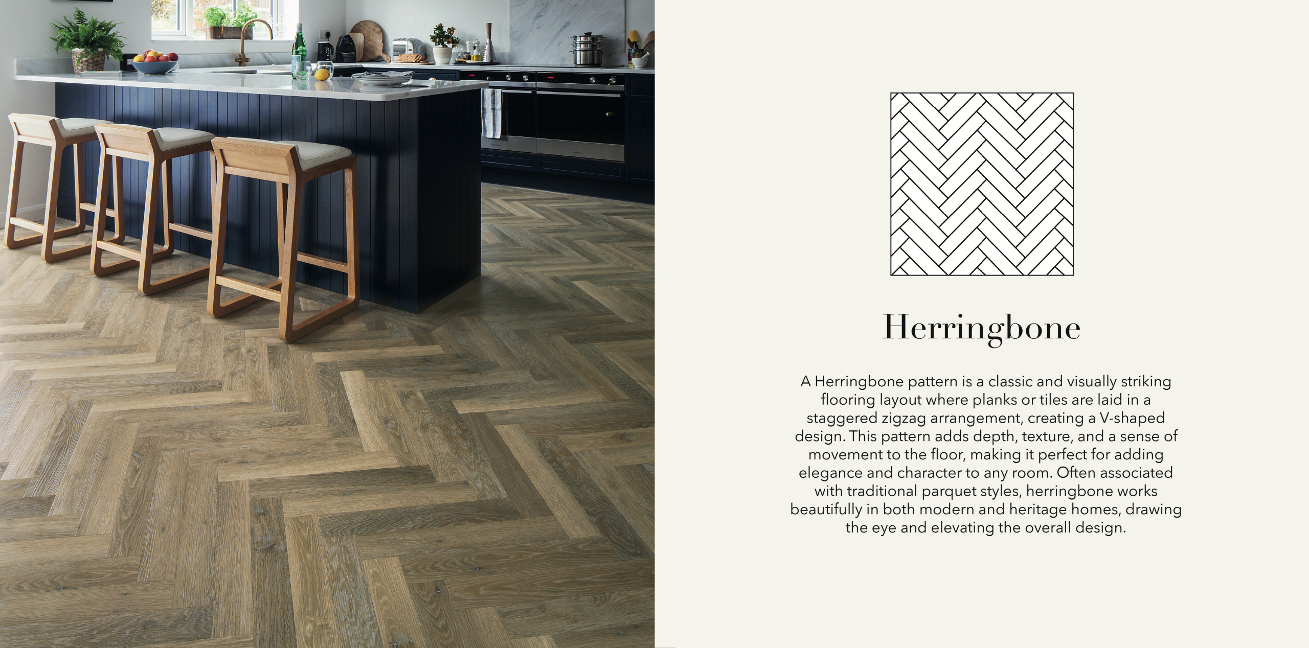 Laying Patterns Description- kitchenn