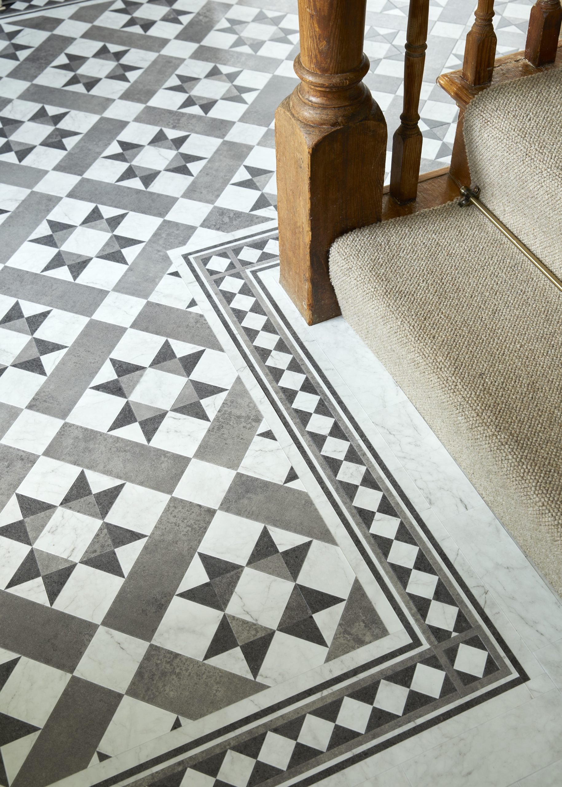 Amtico entrance flooring cameo detail