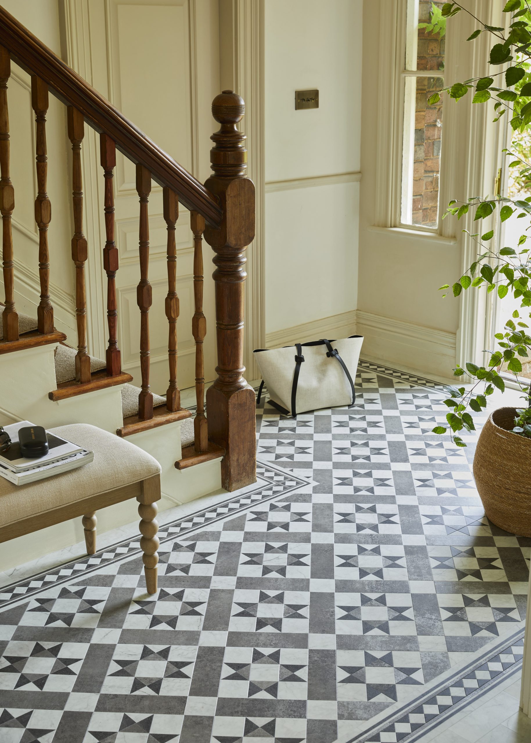 Amtico entrance flooring portrait detail close up