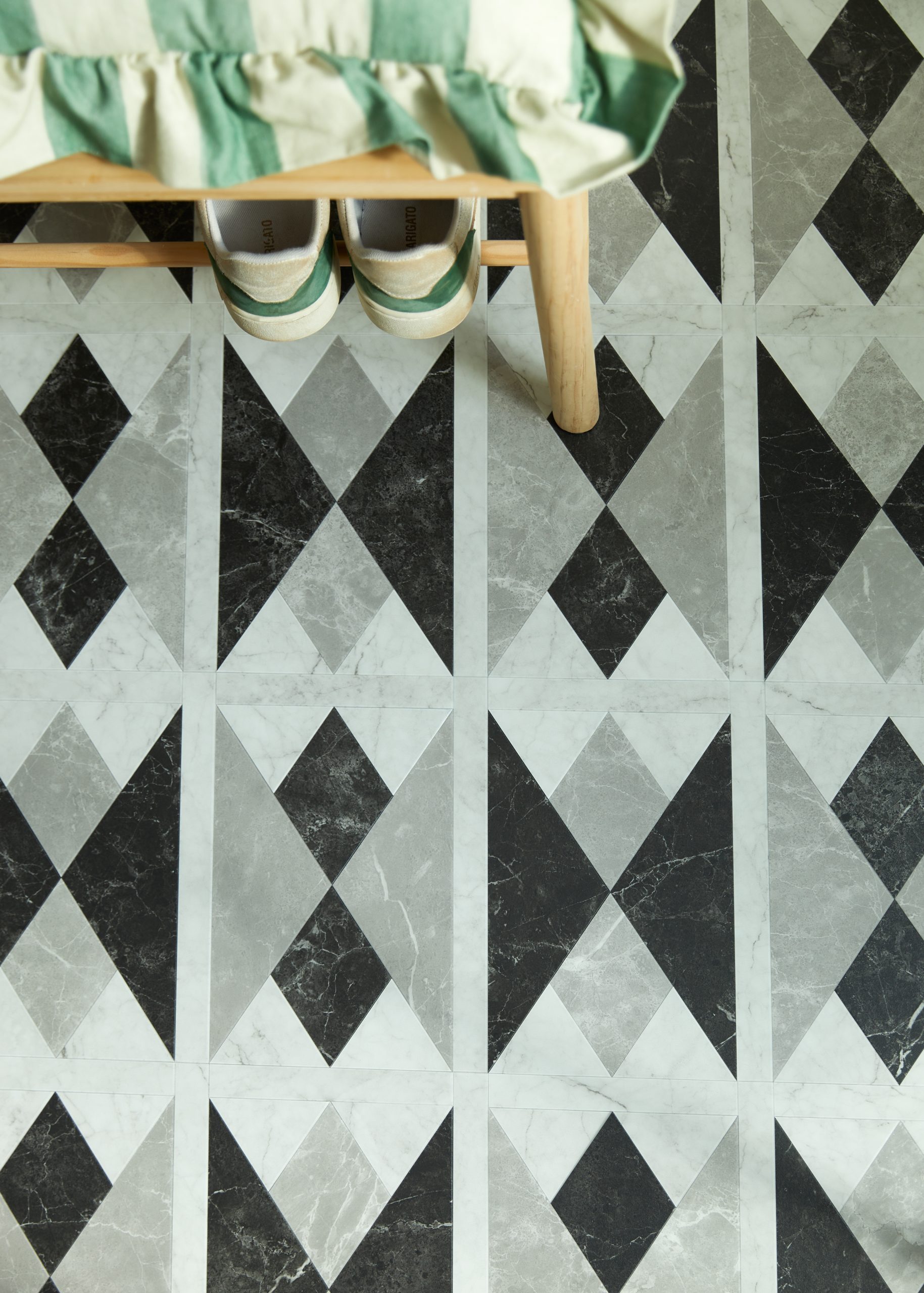 Amtico Decor hallway patterned flooring design